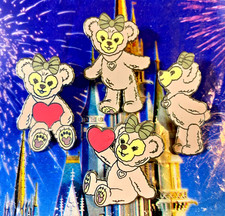 ?? Disney Shellie May Hearts 4 Pin Lot Duffy Bear ShellieMay Pins Shanghai SHDL