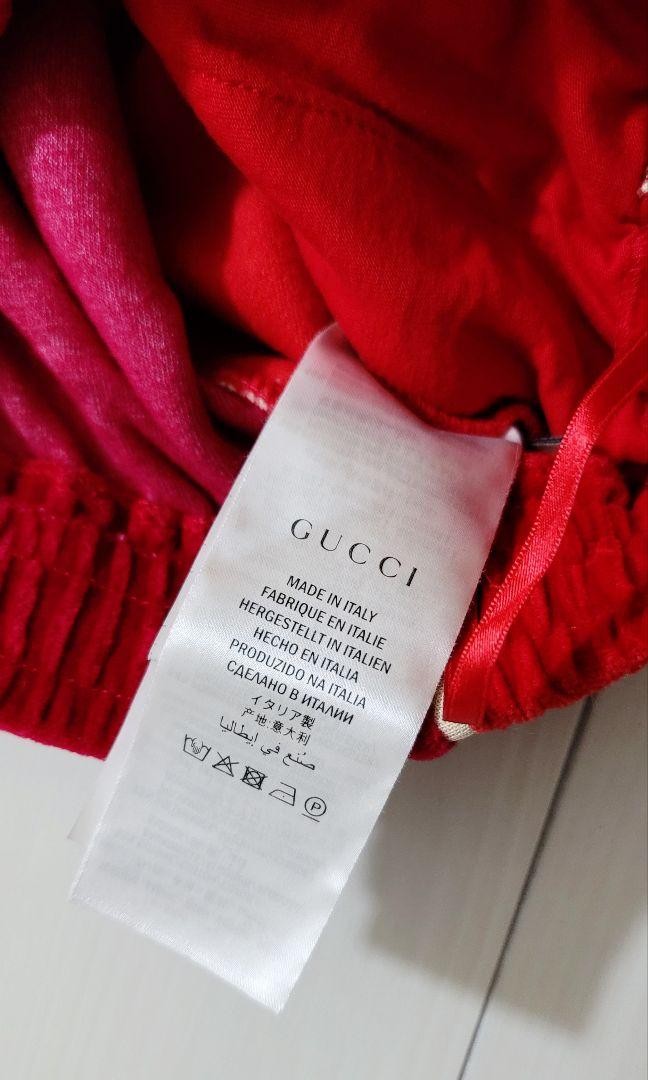GUCCI Track Pants Red Logo Jersey Pants F/S from Japan | eBay