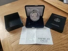 1997 AMERICAN SILVER EAGLE UNC PROOF COIN COA AND BOX RARE PHILADELPHIA MINT