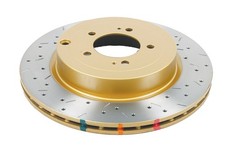 Dba For 08 Evo X Rear Drilled Slotted 4000 Series Rotor