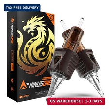 Tattoo Cartridge Needles 20 Pack 10 Mixed Sizes 3RL, 5RL, 7RL, 9RL 5 Each