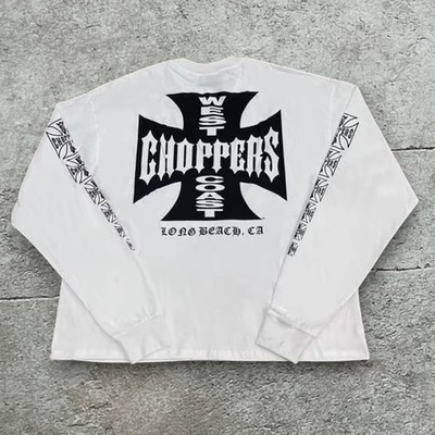 WEST COAST CHOPPERS ロングスリーブ Tシャツ　ホワイト　XL West Coast Choppers Long Sleeve Shirt White Long Beach CA Graphic