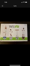 Wii Bundle w NIB Fit Board  Cords Controlle & Sensor Bar + 5 Games Lot TESTED
