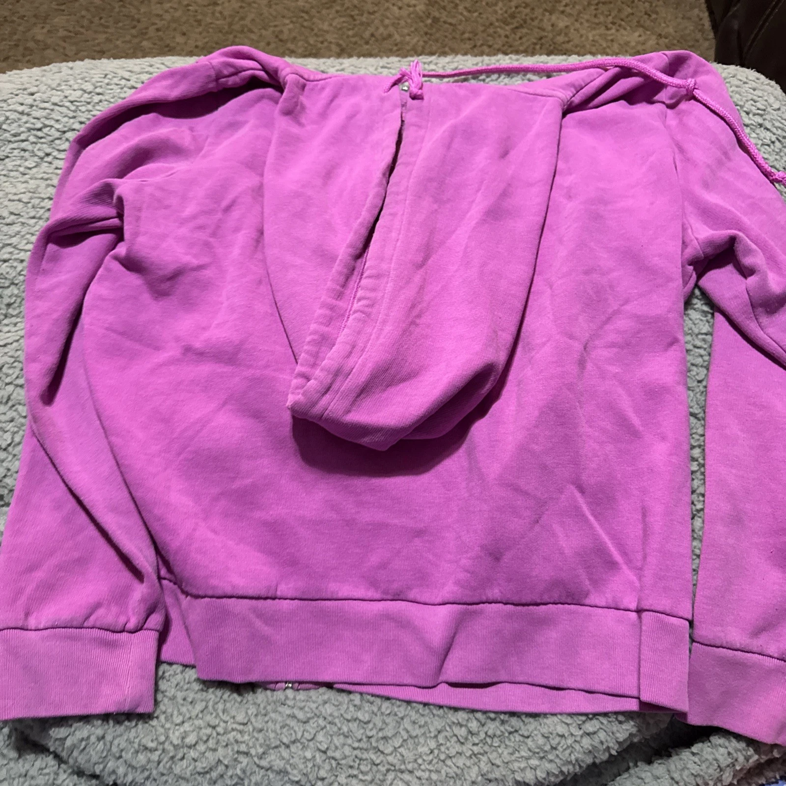 UNDERCOVER Victoria's Secret ROSA donna XL giacca Everyday Lounge full zip cappuccio