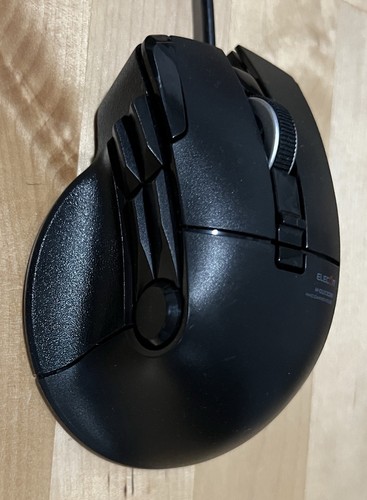 ELECOM M-DUX30BK Gaming Mouse DUX Wired USB Small MMO Mouse Japan Good Condition - Photo 3/6