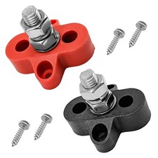 Bus Bar Terminal Block 12V 250A Battery Power Distribution Block 3/8" SingleStud