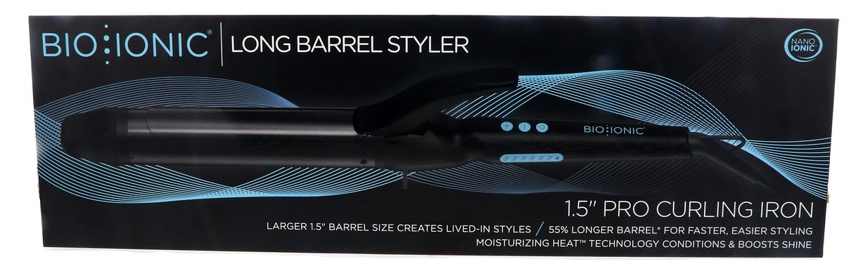 Professional Bio Ionic Blue and Black Curling Wand. New in box. BIO IONIC Graphene MX Curling Iron | eBay main image 3