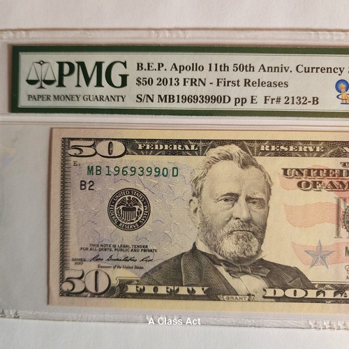 2019 Apollo 11 50th Anv Currency Set PMG 66 EPQ PMG ERROR read description T8740 - Picture 6 of 10