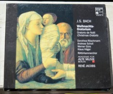 J.S. Bach BWV248 Christmas Oratorio 2 Discs Harmonia Mundi 1997 W/ book CD 20