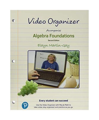 Video Organizer for Algebra Foundations: Prealgebra, Introductory & Intermediate