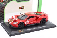 Ford Gt Heritage Edition 2022 #16 Rot 1:32 Bburago