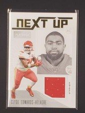 2020 Panini Playbook Next Up #NU-21 Clyde Edwards-Helaire Jersey Rookie