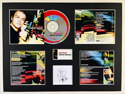 JAMIE CULLUM - Signed Autographed - POINTLESS NOSTALGIC - Album Display Deluxe