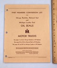 1962 International Harvester Motor Trucks Oil Seal Parts Numbers Conversion List