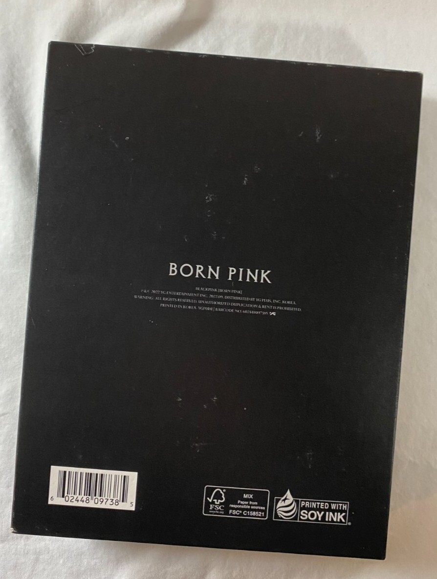 Blackpink Born Pink Exclusive Black Version Box Set CD/Photos