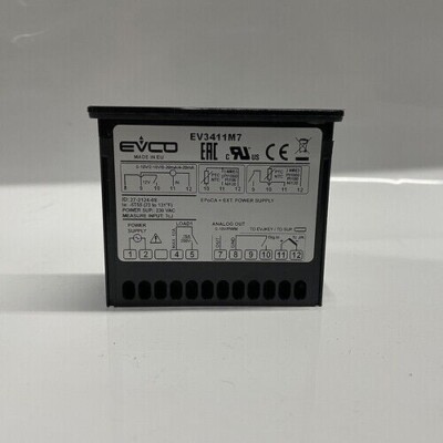 NEW EVCO EV3411M7 Control Cold Touch Screen Thermostat Controller