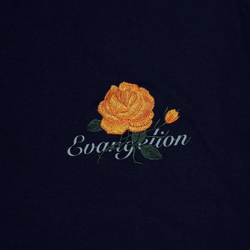 evangelion RADIO EVA A224 EVA-01 Flower Embroidery T-Shirt β