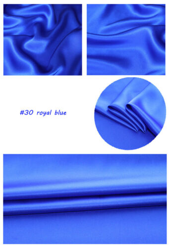 1 MeterX1.14 Meter Soft Silk Charmeuse Fabric Evening Dress Mulberry Silk Satin - Bild 35 von 43