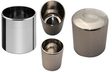 Pozzetto contenitore carapina in acciaio inox per alimenti gelato gelateria 