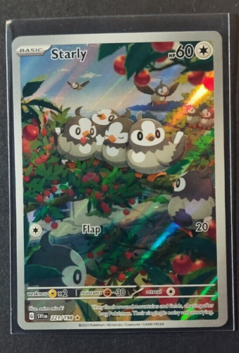 Starly 221/198 Scarlet Violet ILLUSTRATION RARE POKEMON TCG NM - Picture 1 of 2