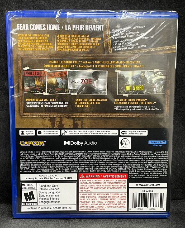 PS5 DLC On Disc Customer Reviews: Resident Evil Biohazard Gold