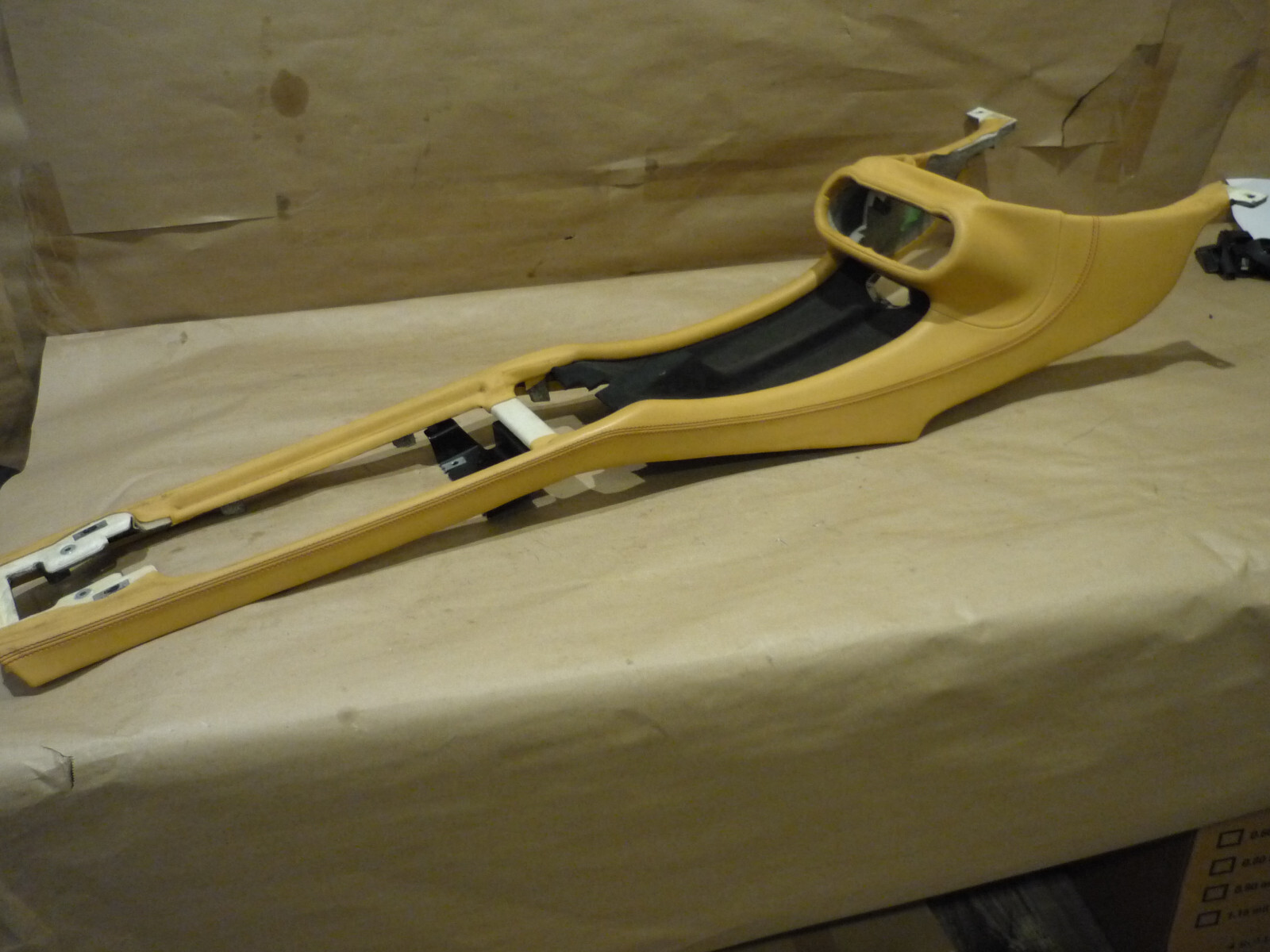Ferrari California - Center Tunnel /Console (Beige) Red Stitching- P/N 80803800