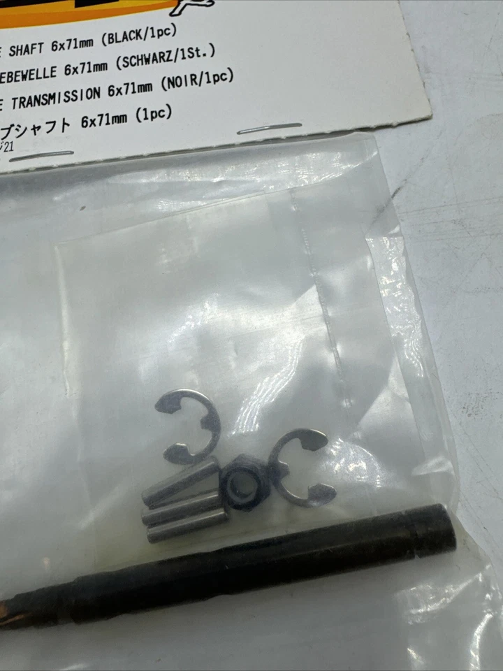 HPI Racing #86089 Drive Shaft 6x71mm Black New In Package - Image 4 of 4