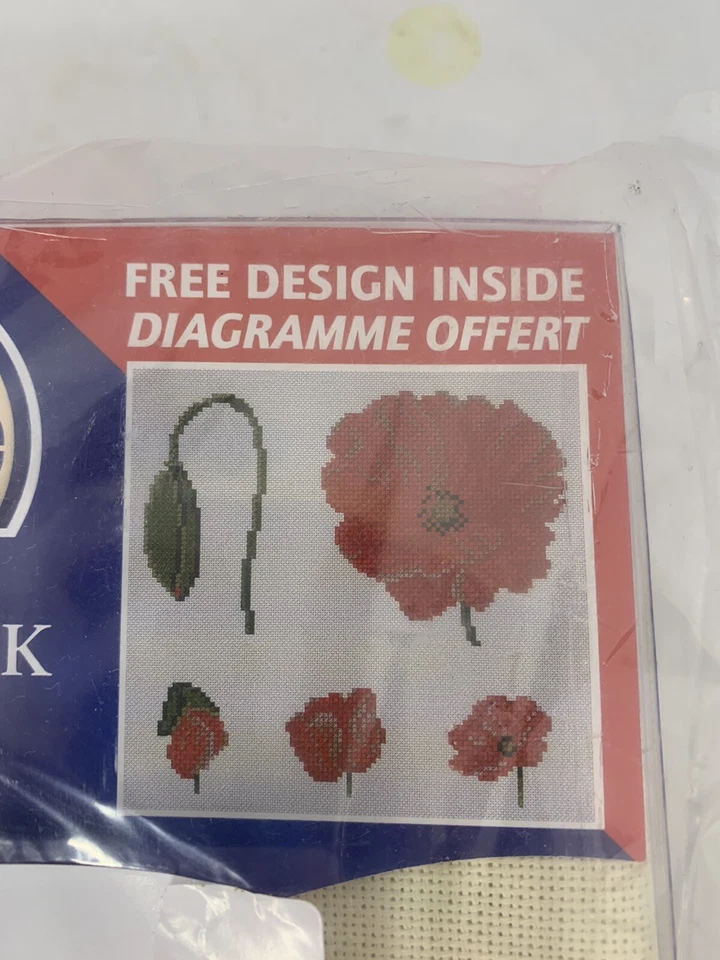 DMC 25 Count Evenweave Ecru 4 PACKS Cross Stitch Fabric 14x18 inches NOS  - Image 4 of 4