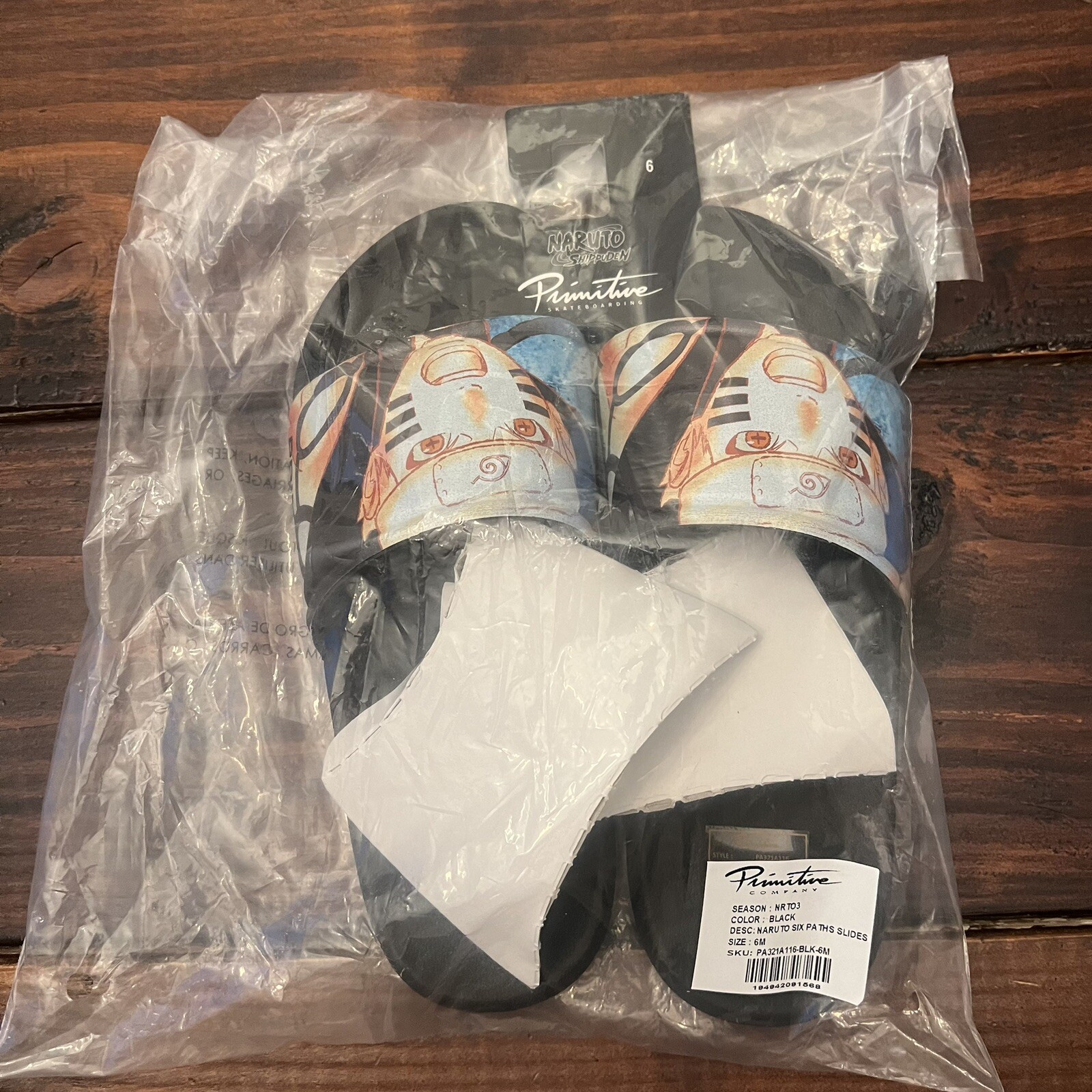 Primitive Slides Primitive x Naruto: Shippuden Anime Slides $40 Size 6 Men's (Women's 7. ...