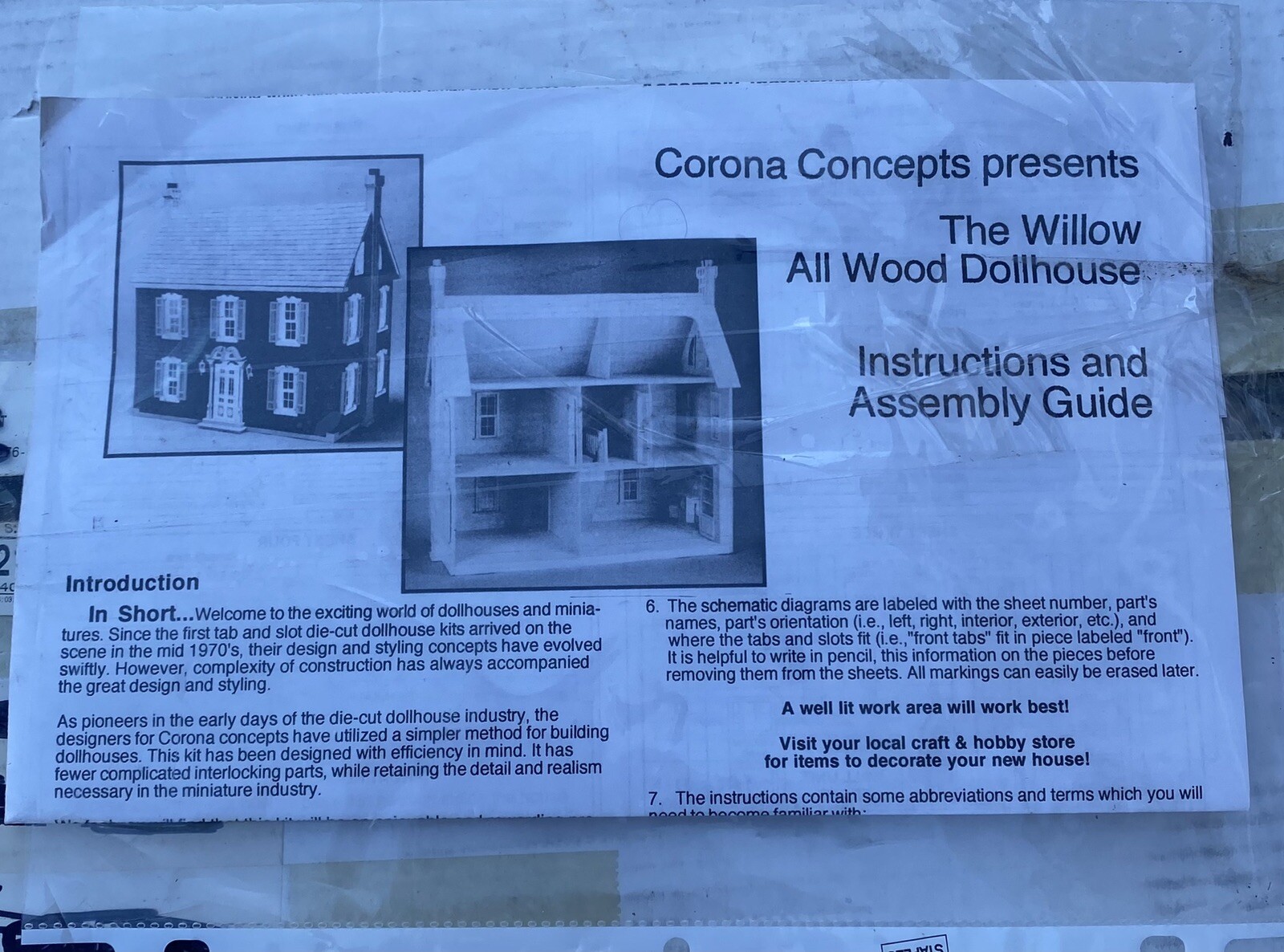 Vintage 1993 Willow Dollhouse Kit by Greenleaf Dollhouses, Open Box eBay