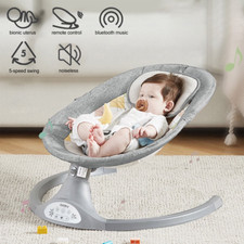 Mecedora Columpios Con Bluetooth Para Bebes Electrica De 0-12 Meses Silla Dormir