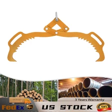 25"  1000kg/2200lbs Claw Hook, Log Lifting Tongs, Heavy Duty Grapple Timber Claw