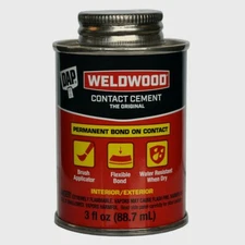 DAP Weldwood RUBBER CONTACT CEMENT High Strength Instant Bond Crafts 3 oz 00107