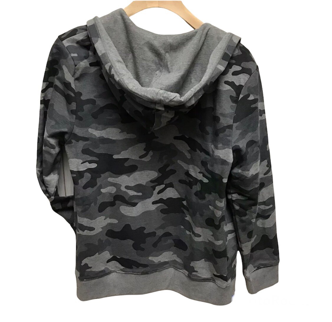 YAMEPI　GRAY CAMO HOODIE BOY Grey EPIC Camouflage Full Zip Hoodie Sweatshirt, Boys Size XL 14