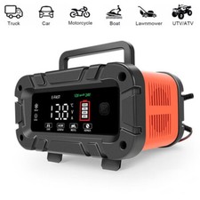 Smart 10a Car Battery Charger Auto Detect 12v 24v For Cars Trucks Boats