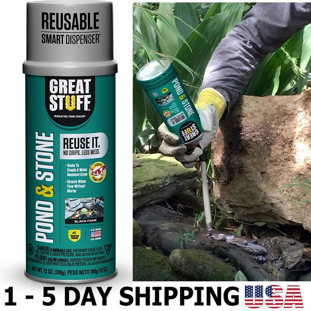 GREAT STUFF Pond Stone 12 oz Insulating Foam Sealant Each Safe Great