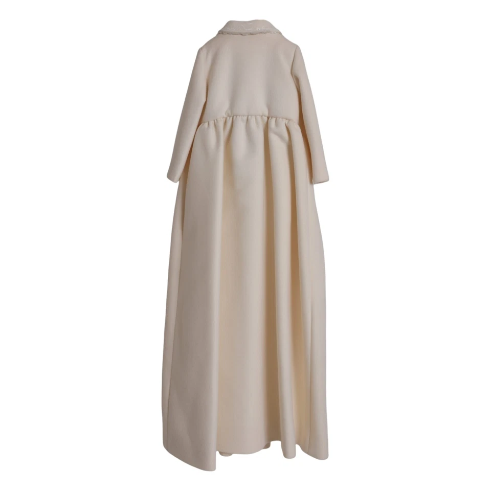 DOLCE & GABBANA Niños Vestido Blanco Lana Bautizo Abrigo s. Etiqueta 9 Años 1500usd Foto 2 de 4