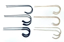 Replacement Wrap Around Pair Cable Arms for Ray Ban aviator Black Gold 165/170mm