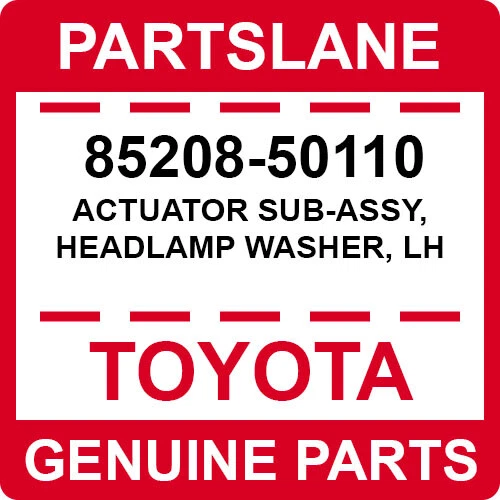 Lexus LS460 LS600h OEM Genuine Left Headlamp Washer Nozzle Actuator 85208-50110 - Изображение 2 из 4