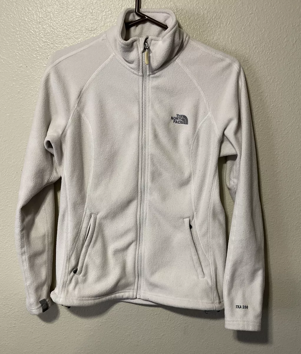 The North Face Women s Size M White TKA 200 Jacket Fleece Zip