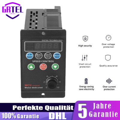 0.75KW AC Frequenzumrichter VFD Einphasiger 3 Phasen 220V Wechselrichter 1HP