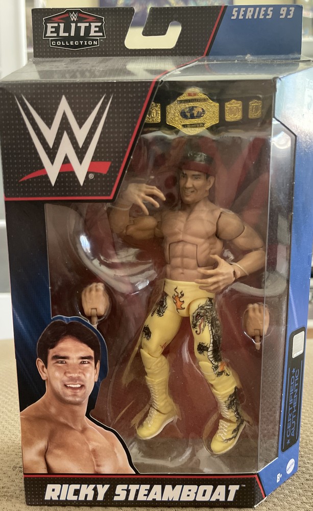 Ricky Steamboat - WWE Elite 93 Mattel Toy Wrestling Action Figure Yellow Chase