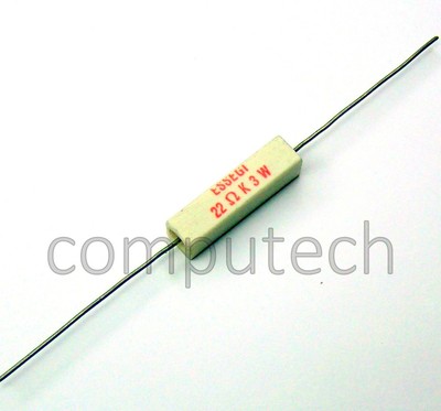 Resistenza Ceramica da 100 Kohm (100K) 3W 3 Watt 5