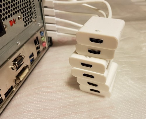 Computadora Intel Core i7 Mini Trading PC doble triple seis cuatro HDMI multipantalla - Imagen 10 de 11