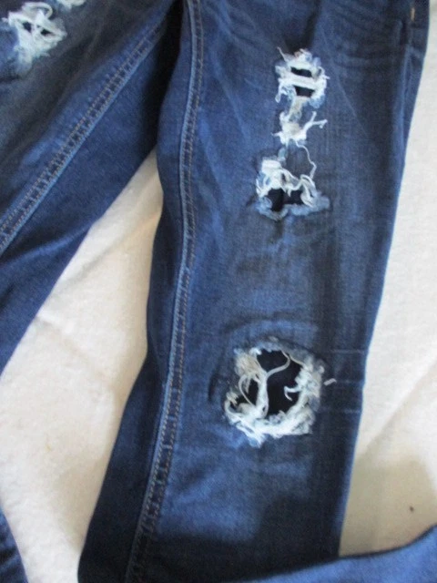 Justice ~ состаренные джинсы ~ размер 16 ~ отличном состоянии б/у ~ изящный! - Изображение 2 из 4