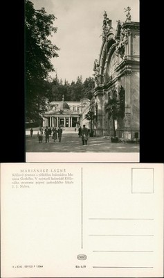 Marienbad Mariánské Lázně Křížový pramen s přilehlou kolonádou 1965
