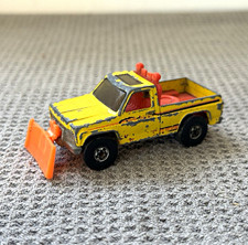 Hot Wheels Snow Plow Pickup Truck Yelloworange With Plow 164 Diecast 1979