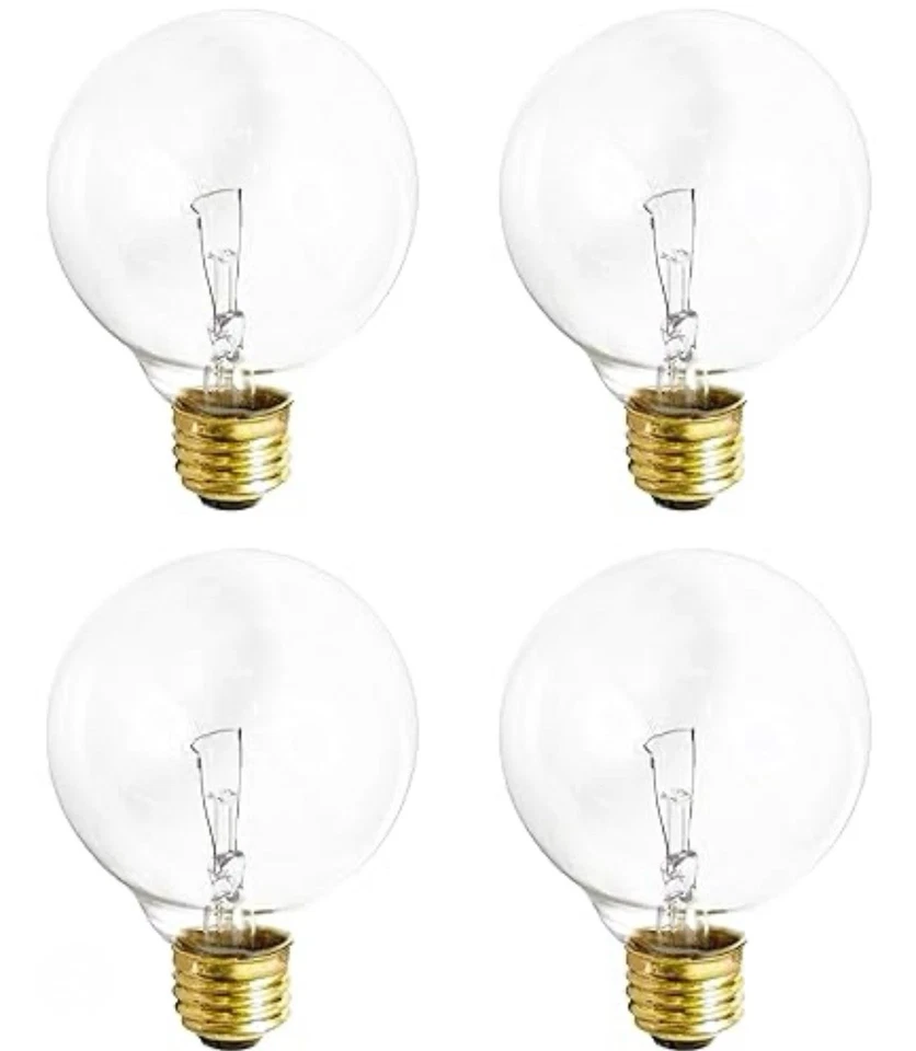**12 PACK** NEW Satco A3648 40W 130V Medium Base G25 Lightbulb Clear Warm White - Image 2 of 2