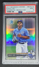 2017 Bowman Chrome Prospect Refractor 494/499 Khalil Lee #CPA-KL Auto PSA 9