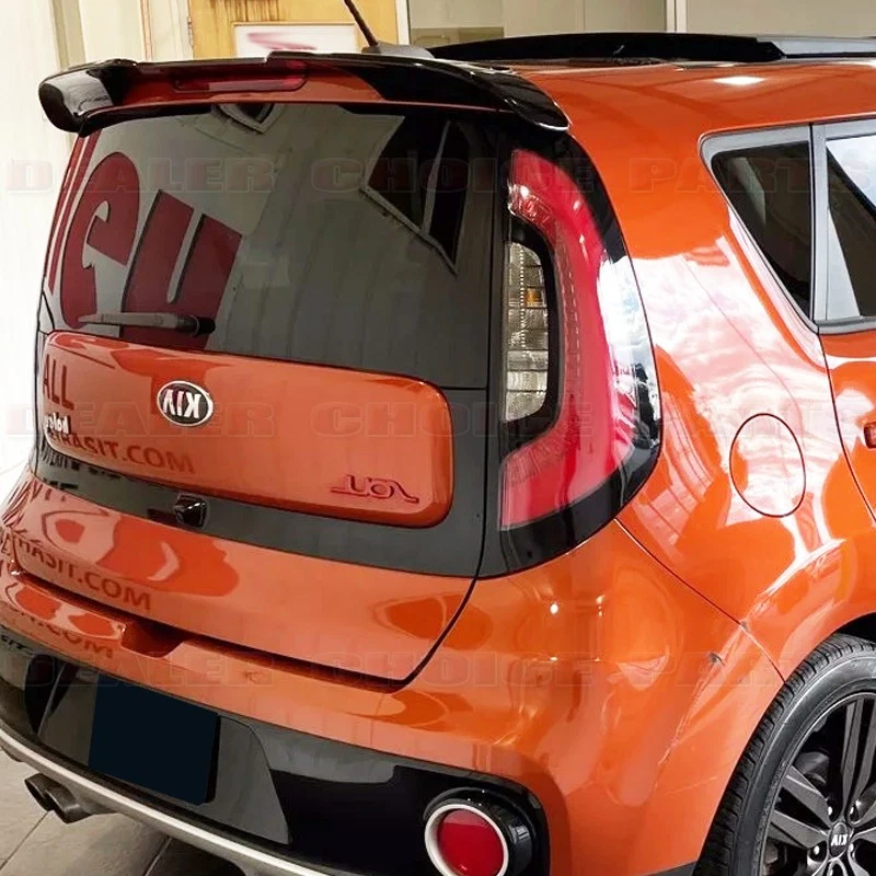 Alerón estilo fábrica pintado negro brillante para Kia Soul 2014-2016 2017 2018 2019 Foto 3 de 4